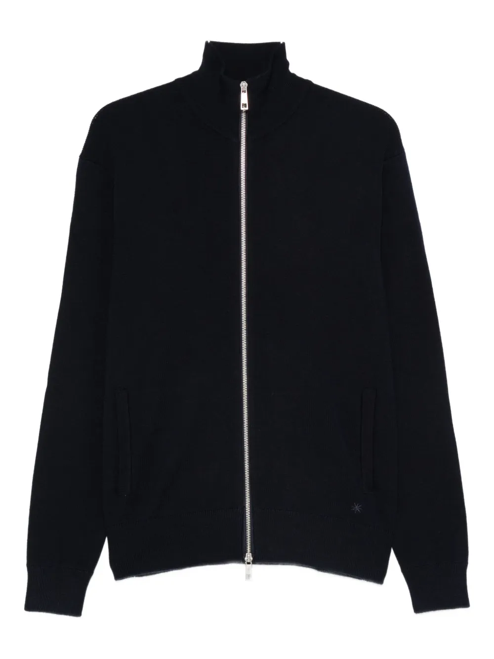 Manuel Ritz Full-zip Cardigan In Blue