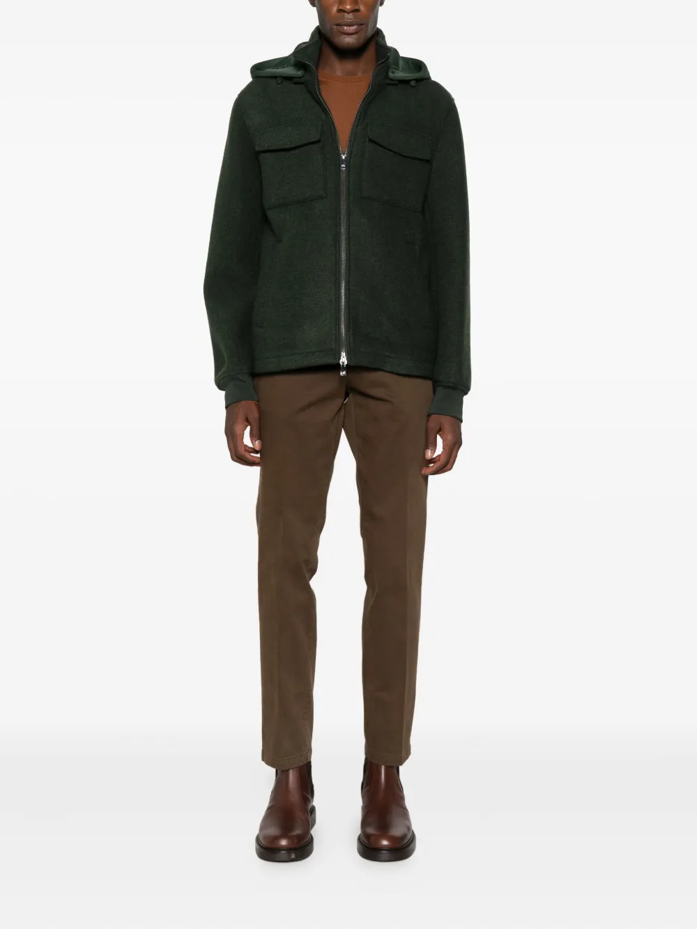 Manuel Ritz button-fastening trousers - Bruin