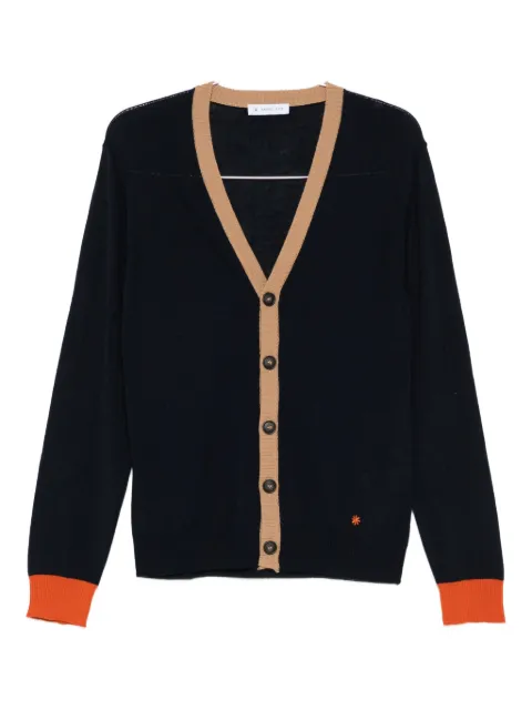Manuel Ritz contrast-trim wool-blend cardigan