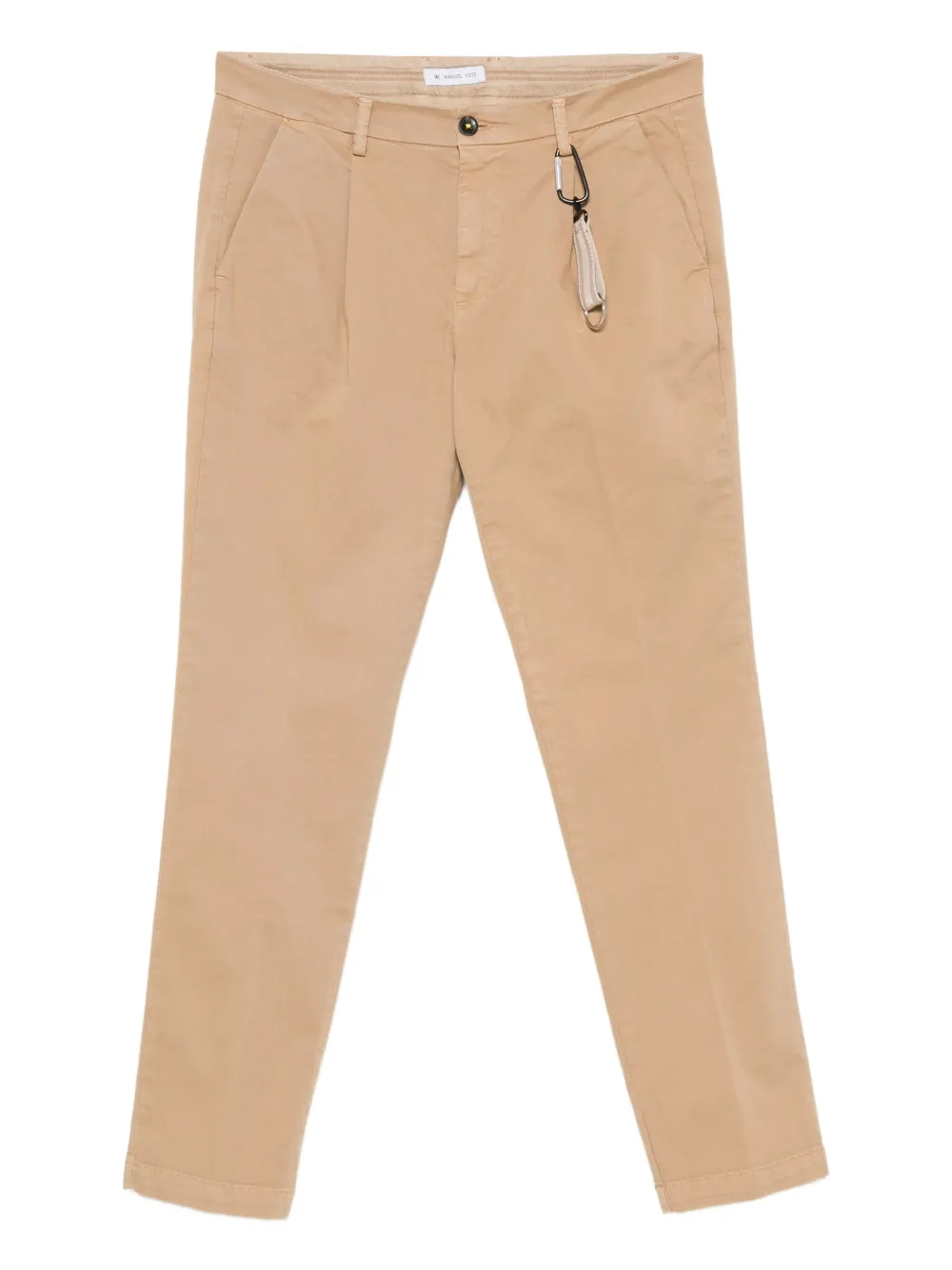 Manuel Ritz pleated twill chino trousers | Neutrals | Image 1