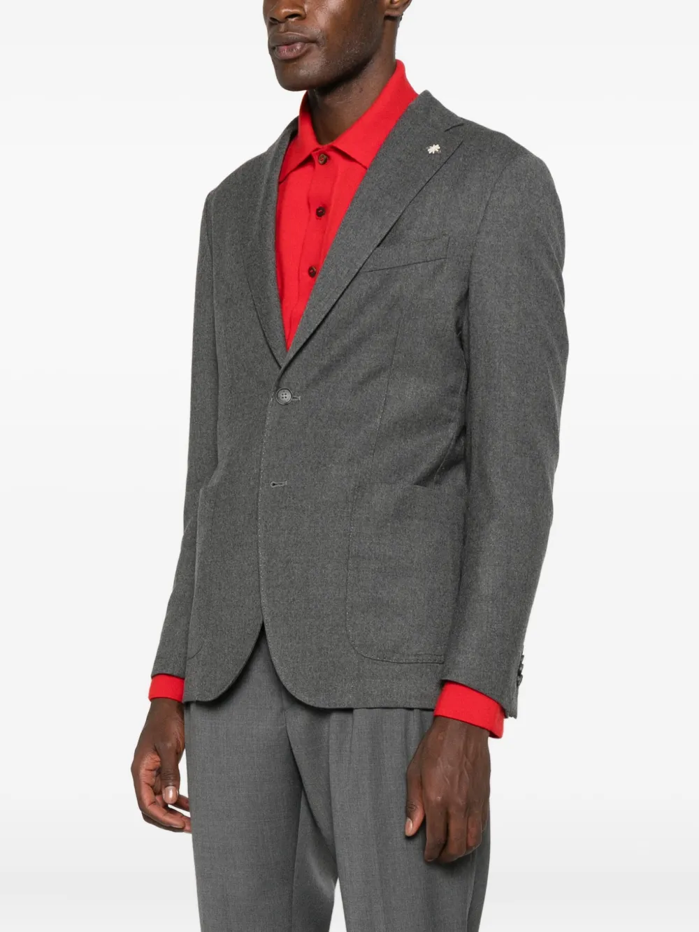 Manuel Ritz Flanellen blazer Grijs