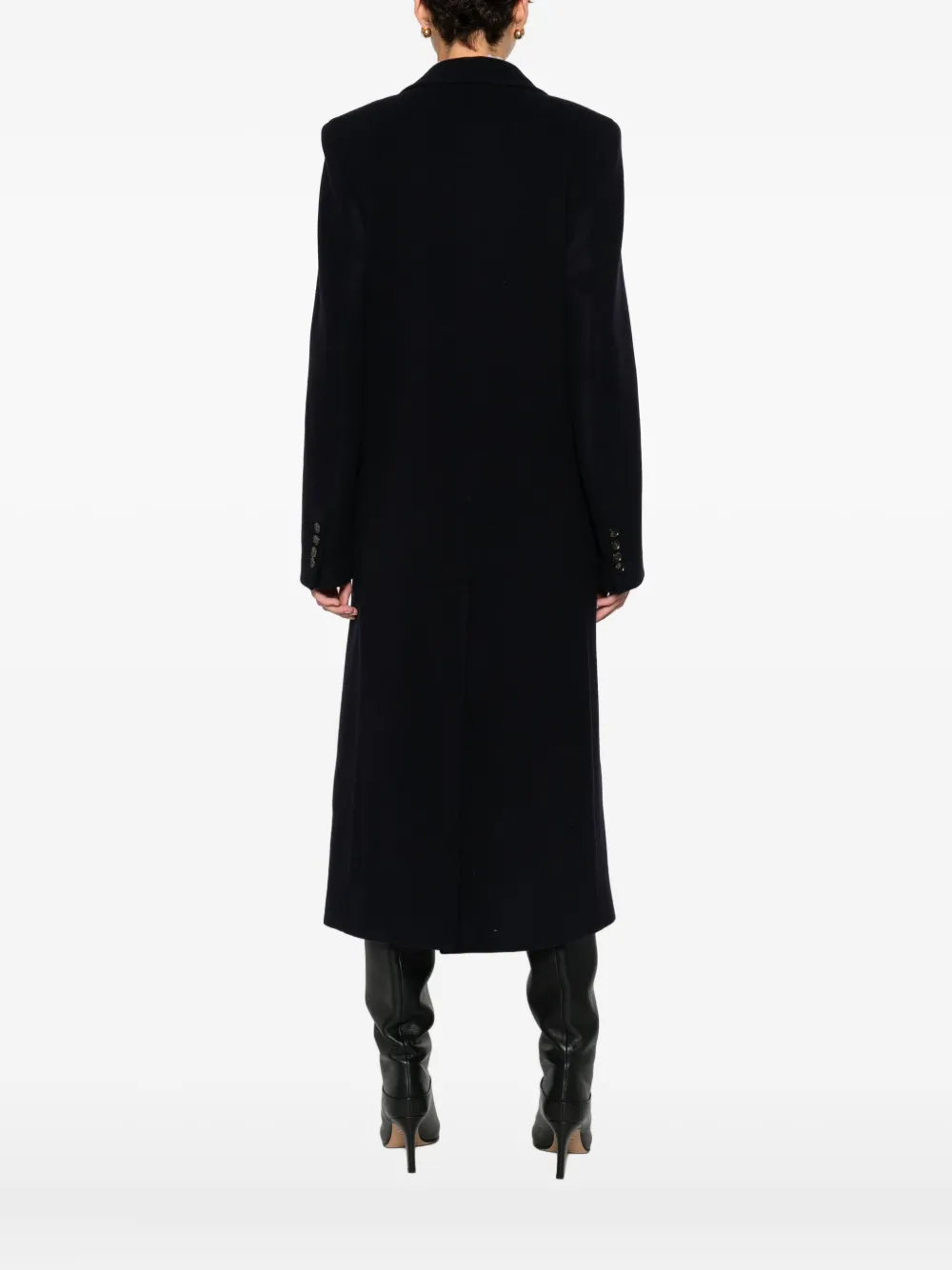 Manuel Ritz Wool-blend Coat In Black