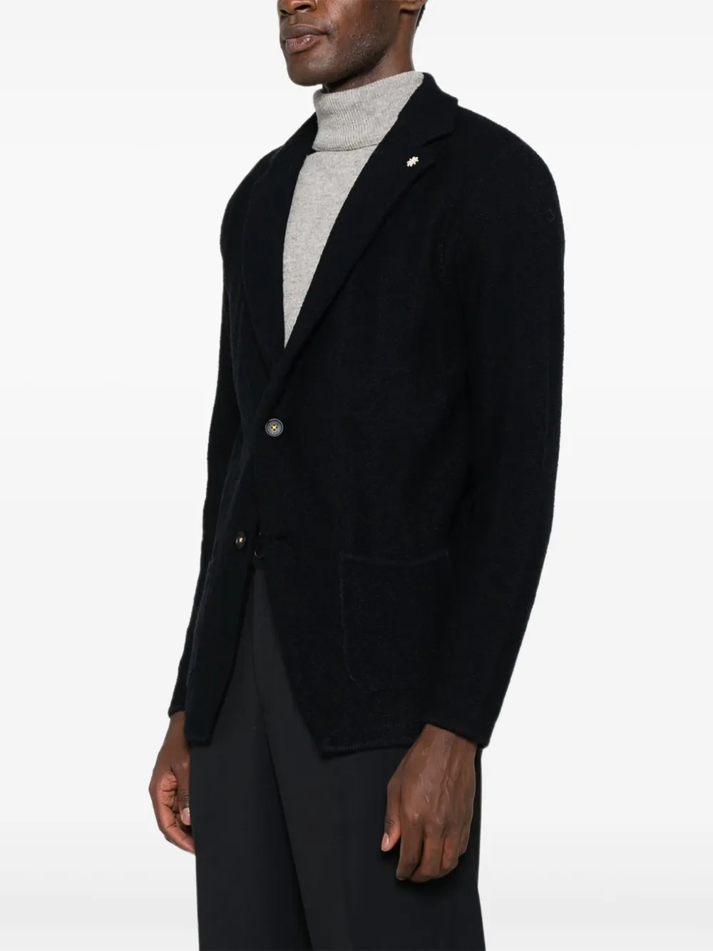 Manuel Ritz Gebreide blazer Blauw