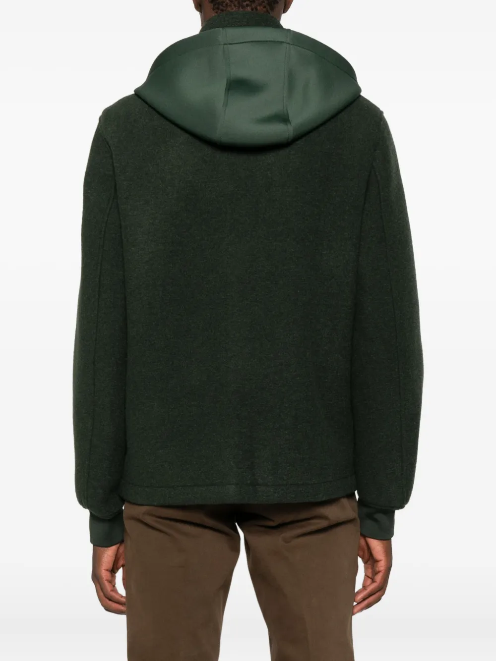 Manuel Ritz Bomberjack met capuchon en rits Groen