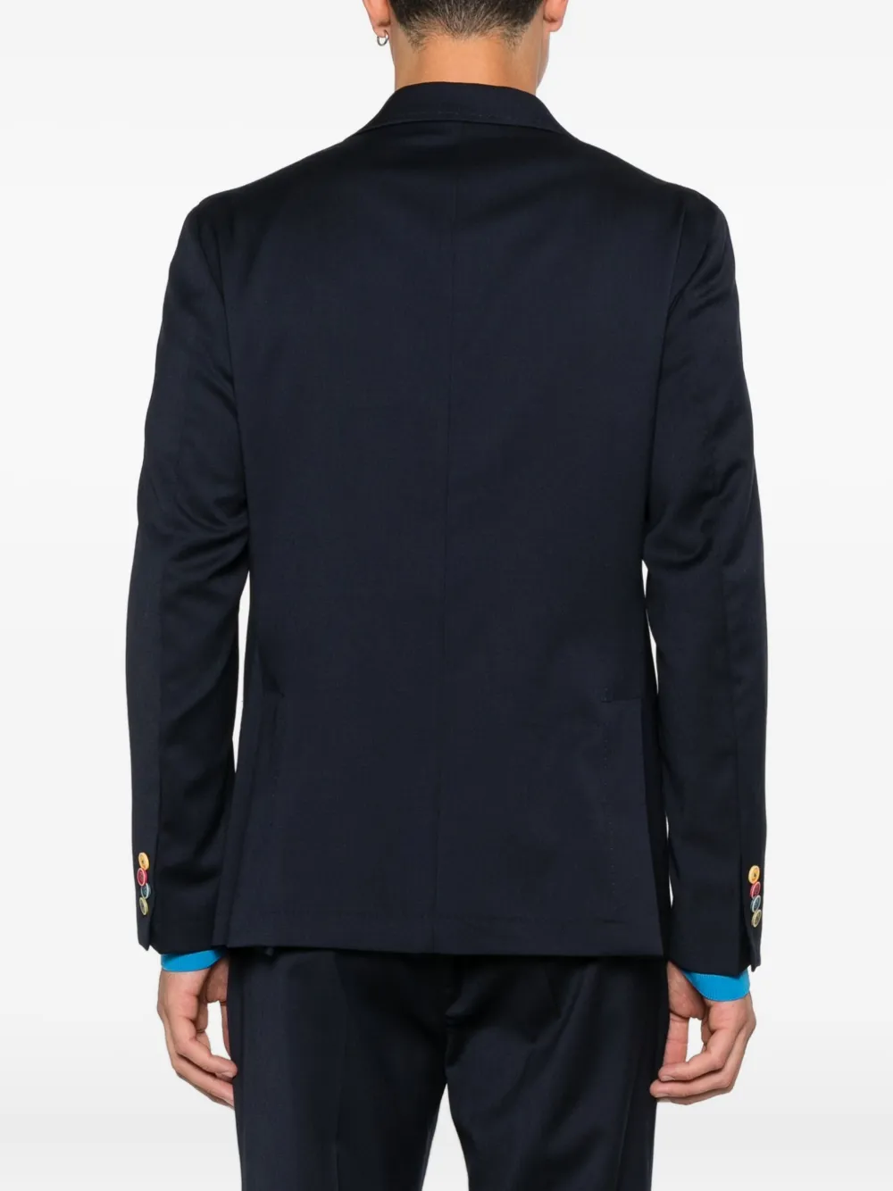 Manuel Ritz Blazer met enkele rij knopen Blauw