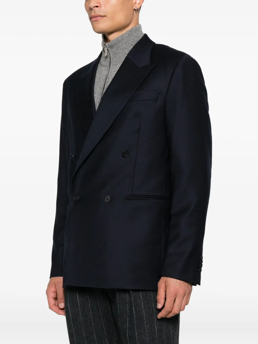 Manuel Ritz Blazer met dubbele rij knopen Blauw