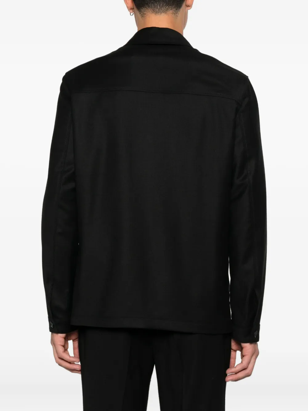 Manuel Ritz Flanellen shirtjack Zwart