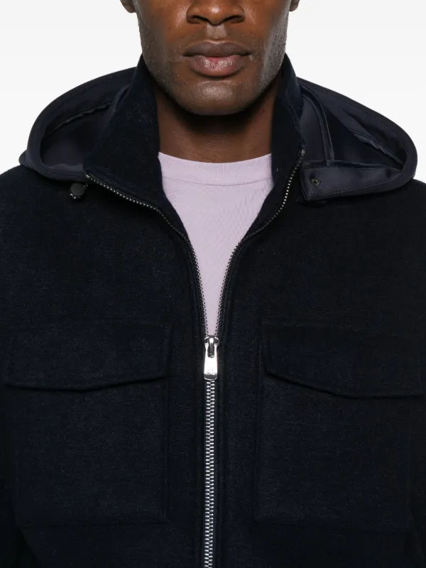 Manuel Ritz フーデッド ジャケット | ブルー | FARFETCH JP