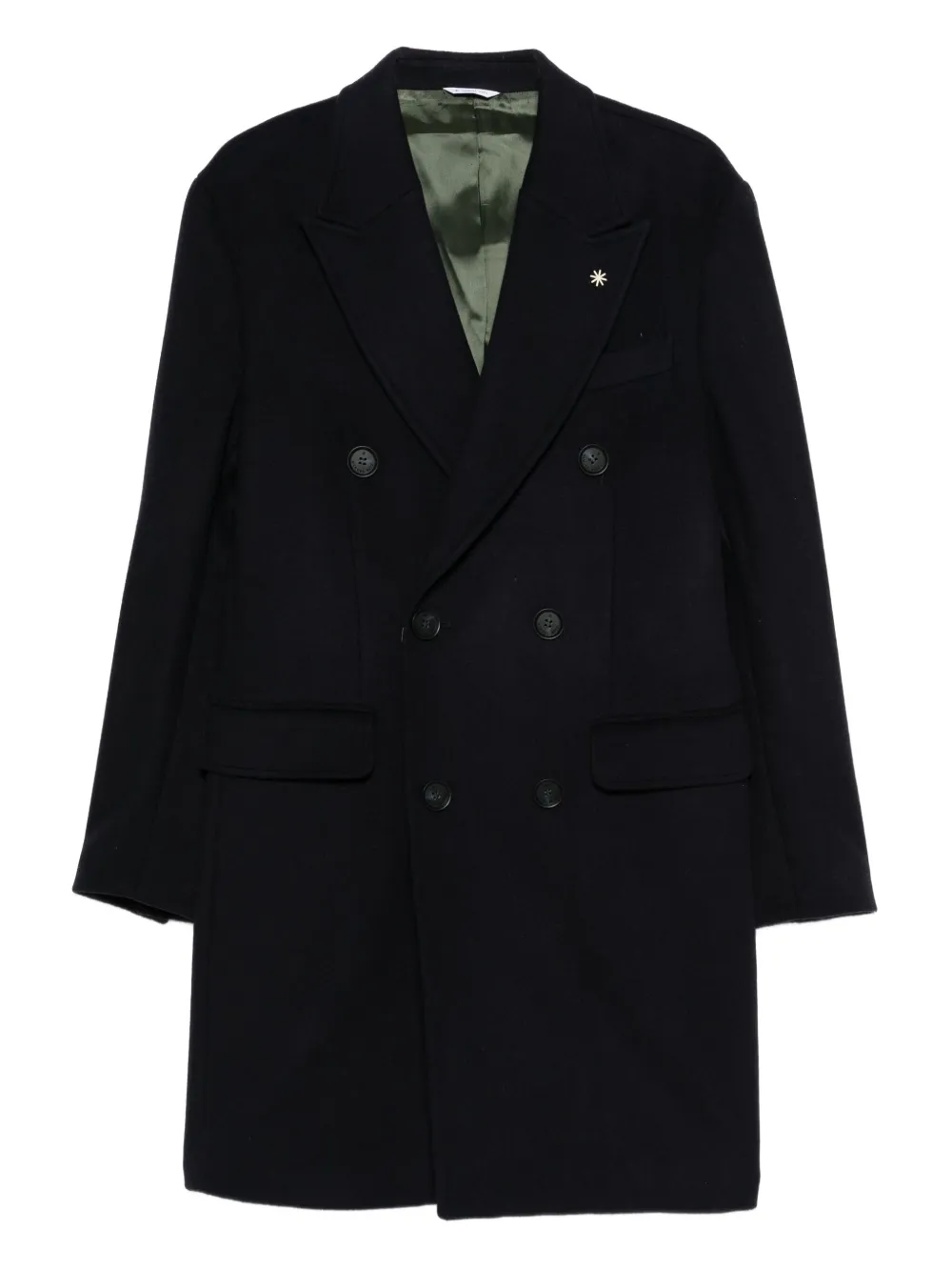 Manuel Ritz double-breasted coat | Black | Image 1