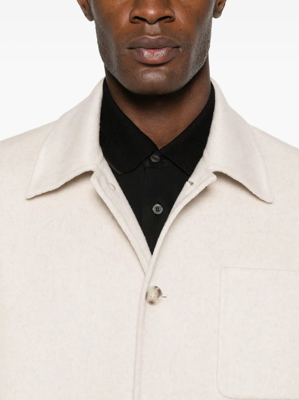 Manuel Ritz Shirtjack met lange mouwen Beige