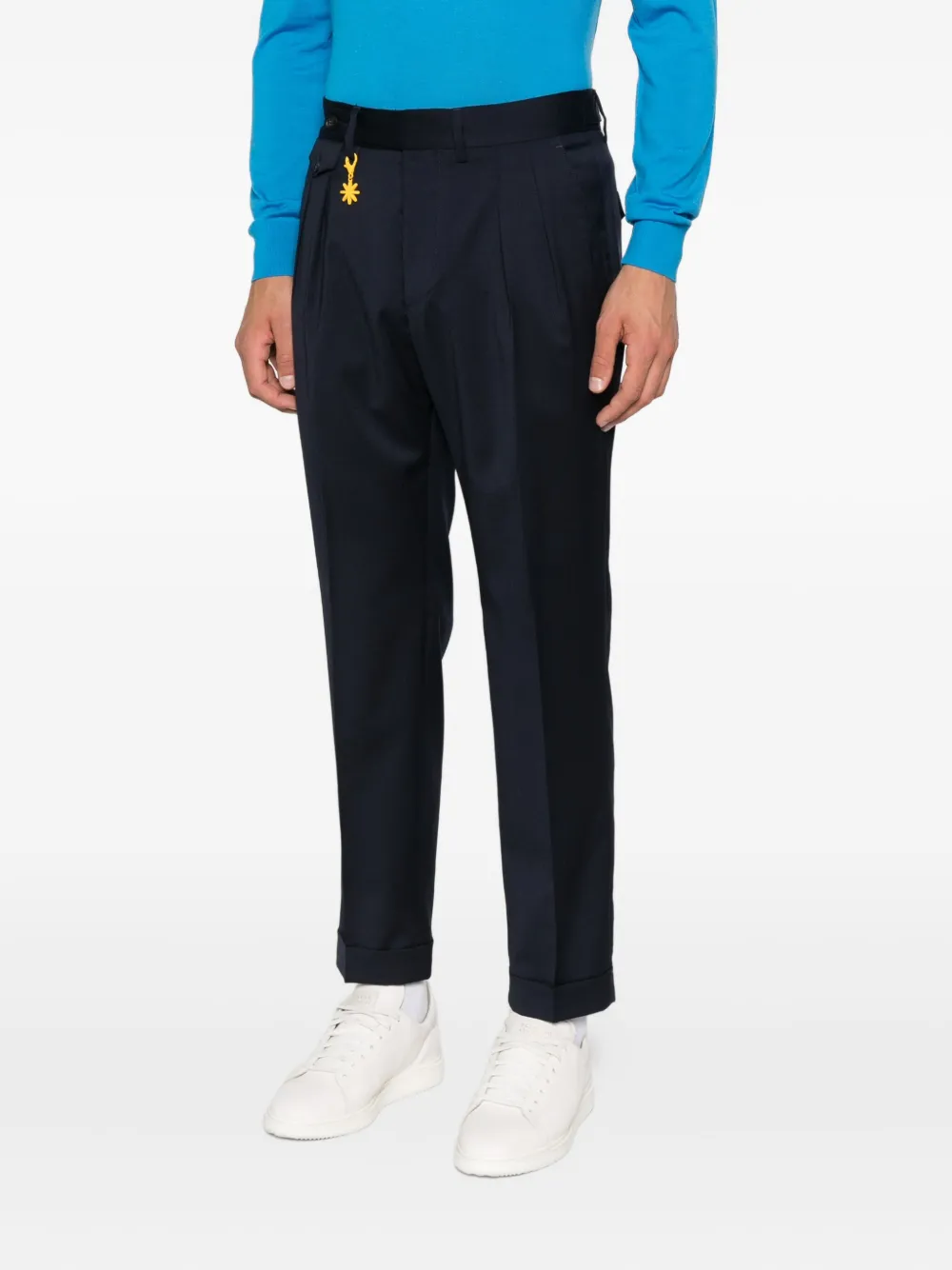 Manuel Ritz Plooibroek Blauw