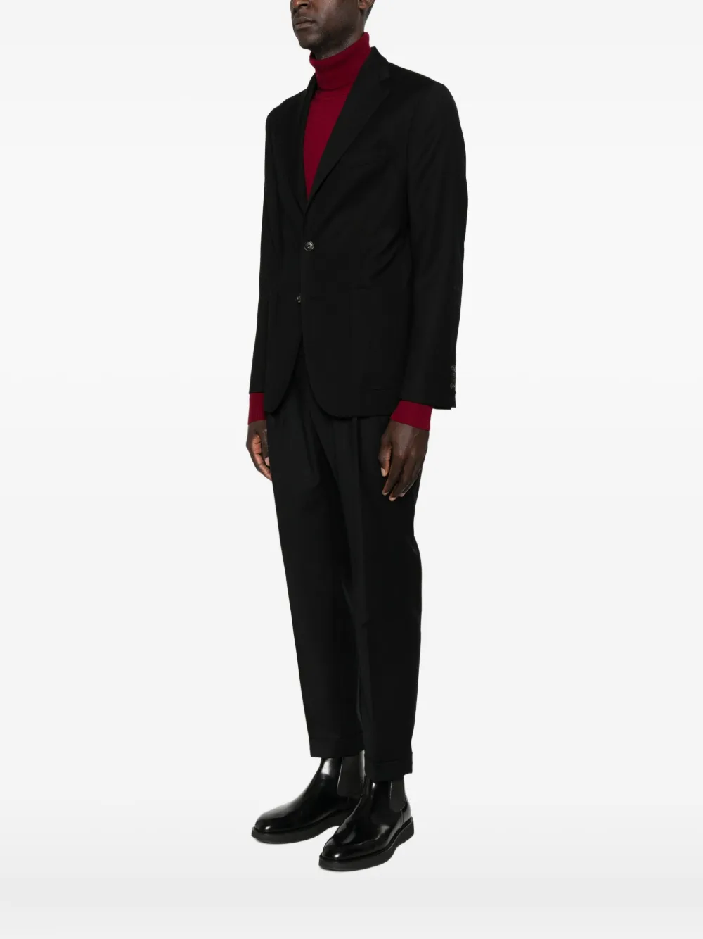 Manuel Ritz Wool Blazer In Black