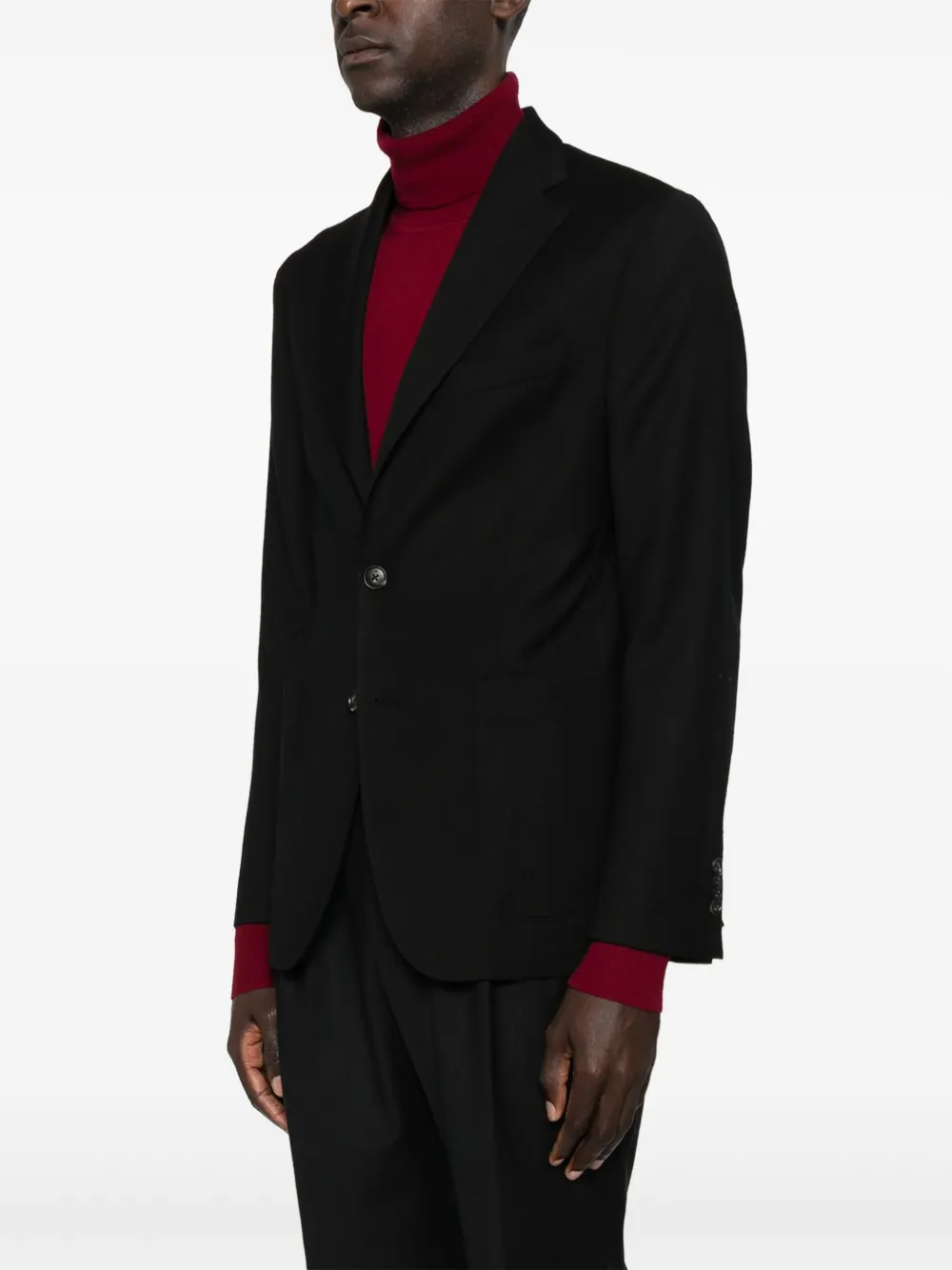 Manuel Ritz Wollen blazer Zwart