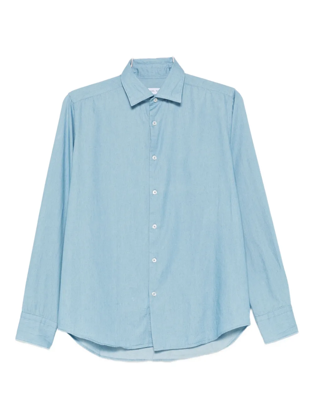 Manuel Ritz washed cotton-chambray shirt - ブルー Manuel Ritz washed cotton-chambray shirt - ブルー