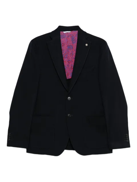 Manuel Ritz blazer con botones y motivo de espiga