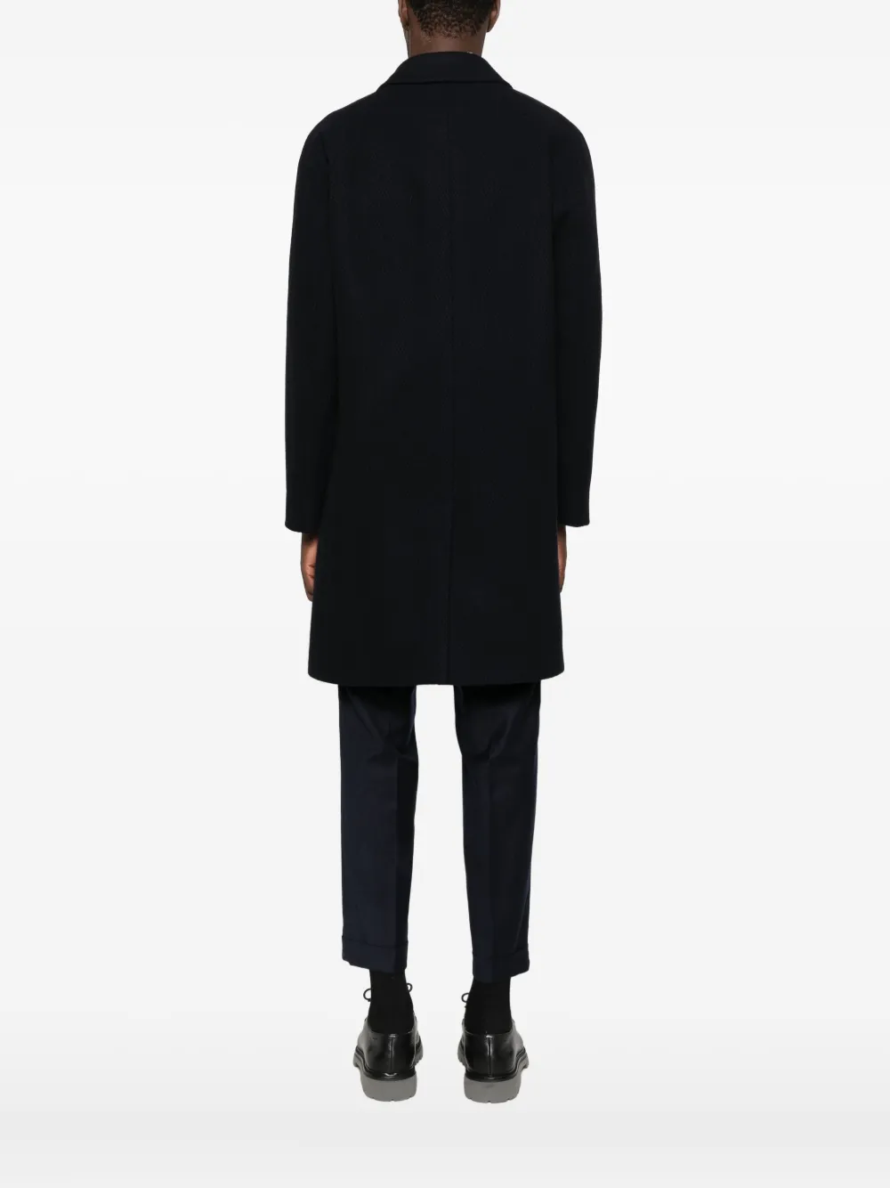 Manuel Ritz Jas met enkele rij knopen Blauw