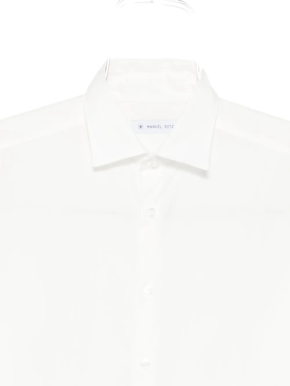 Manuel Ritz Overhemd van stretch katoen Wit