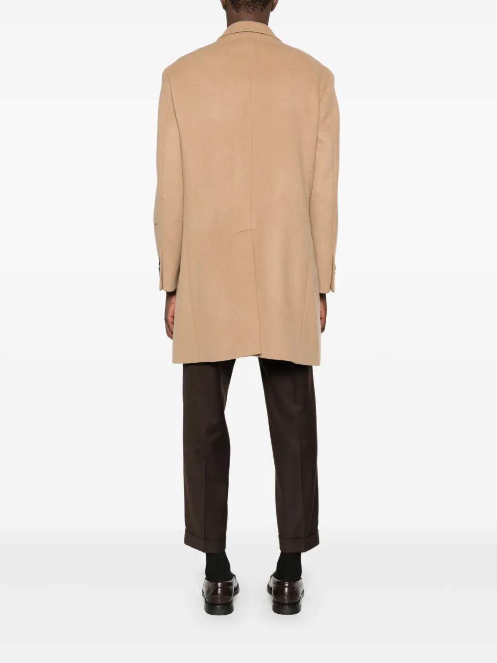 Manuel Ritz Jas met dubbele rij knopen Beige