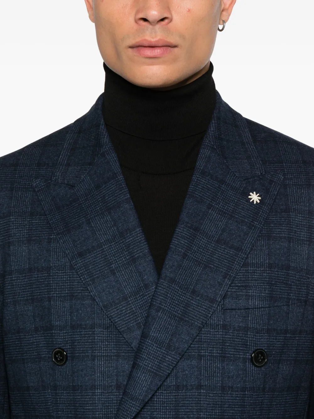 Manuel Ritz Geruit pak Blauw