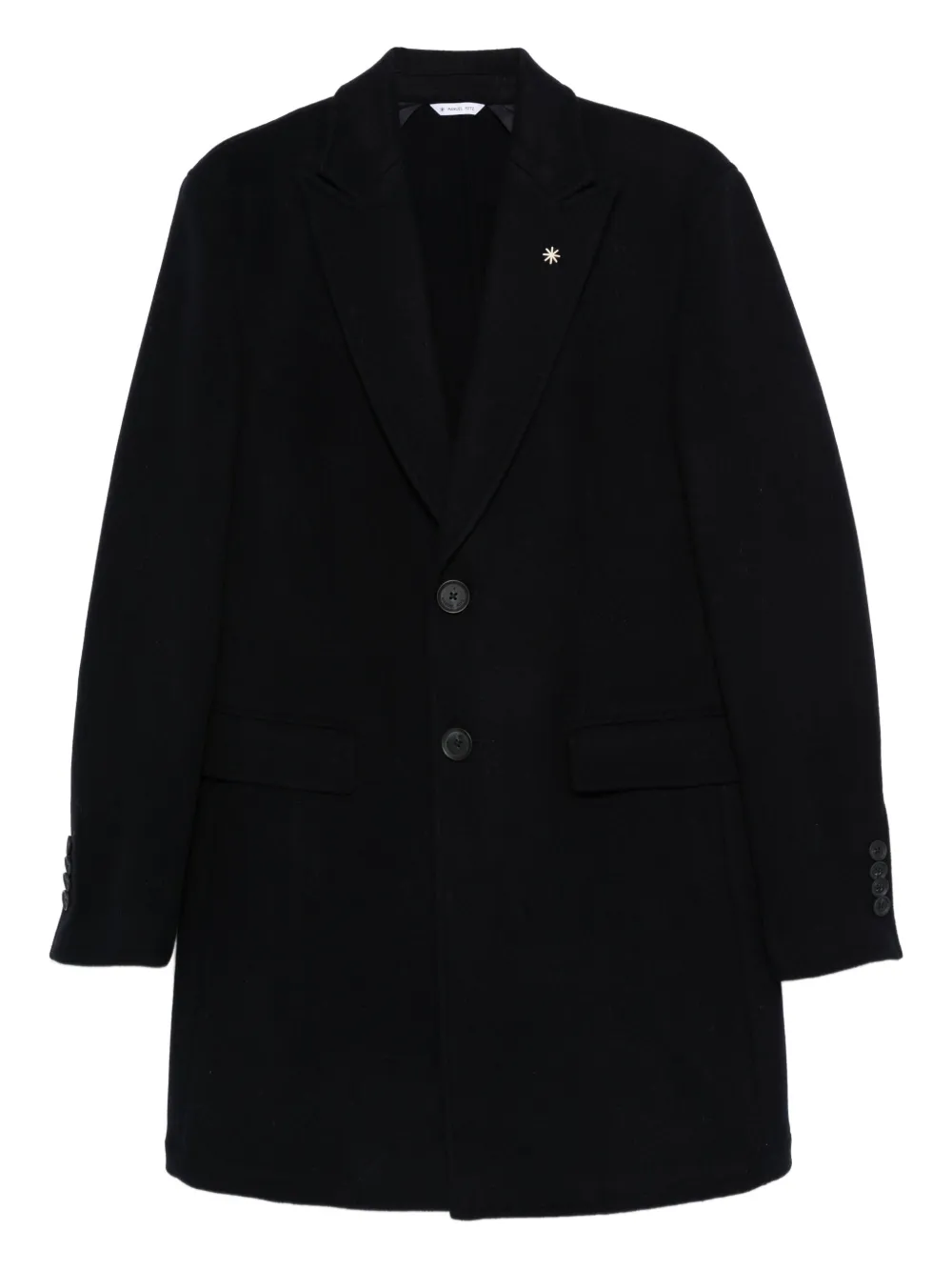 Manuel Ritz Nuvola single-breasted coat | Blue | Image 1