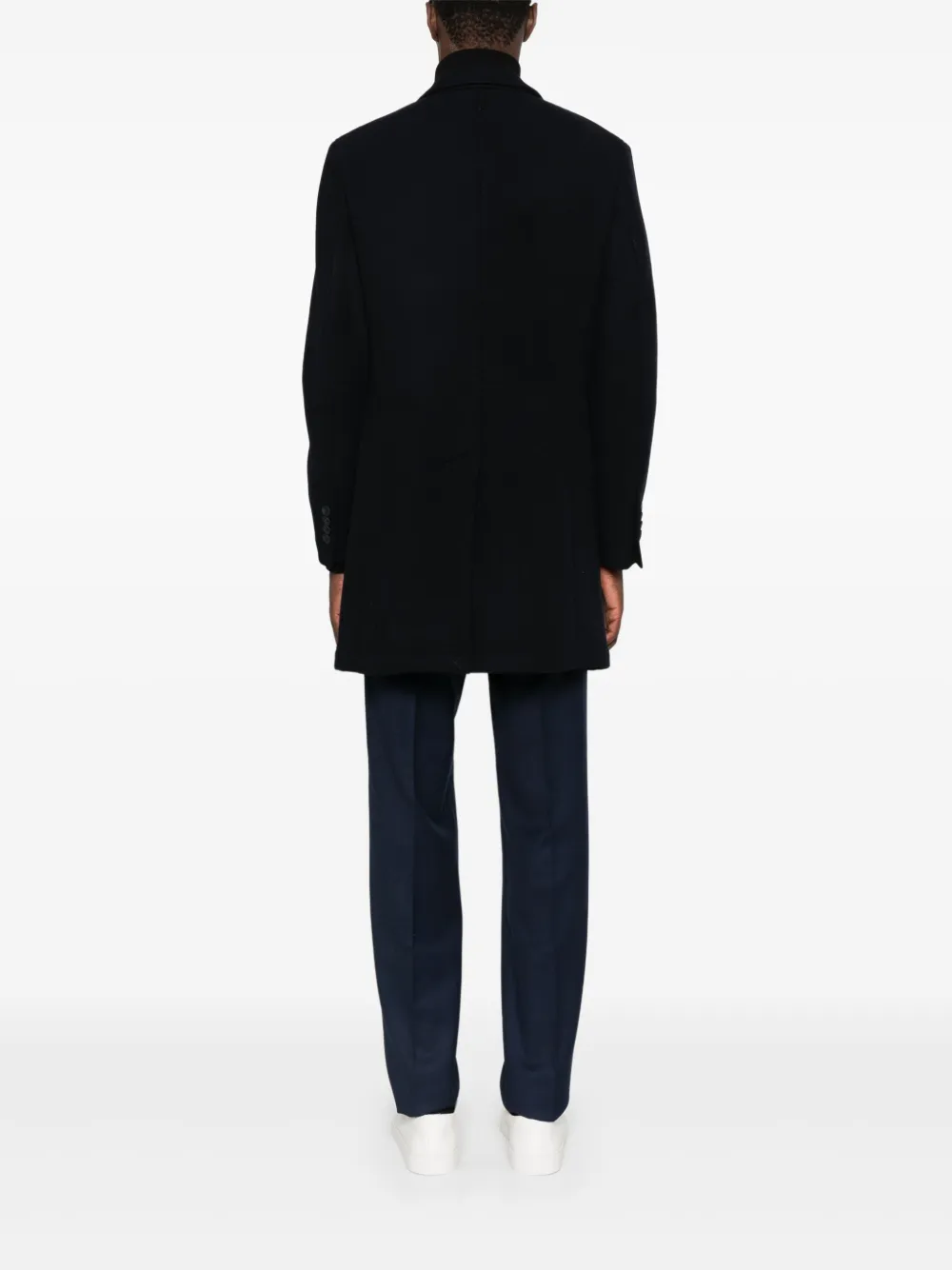 Manuel Ritz Nuvola jas met enkele rij knopen Blauw