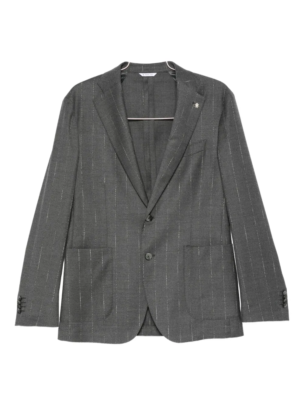 Manuel Ritz Wool-blend Single-breasted Suit In Gray