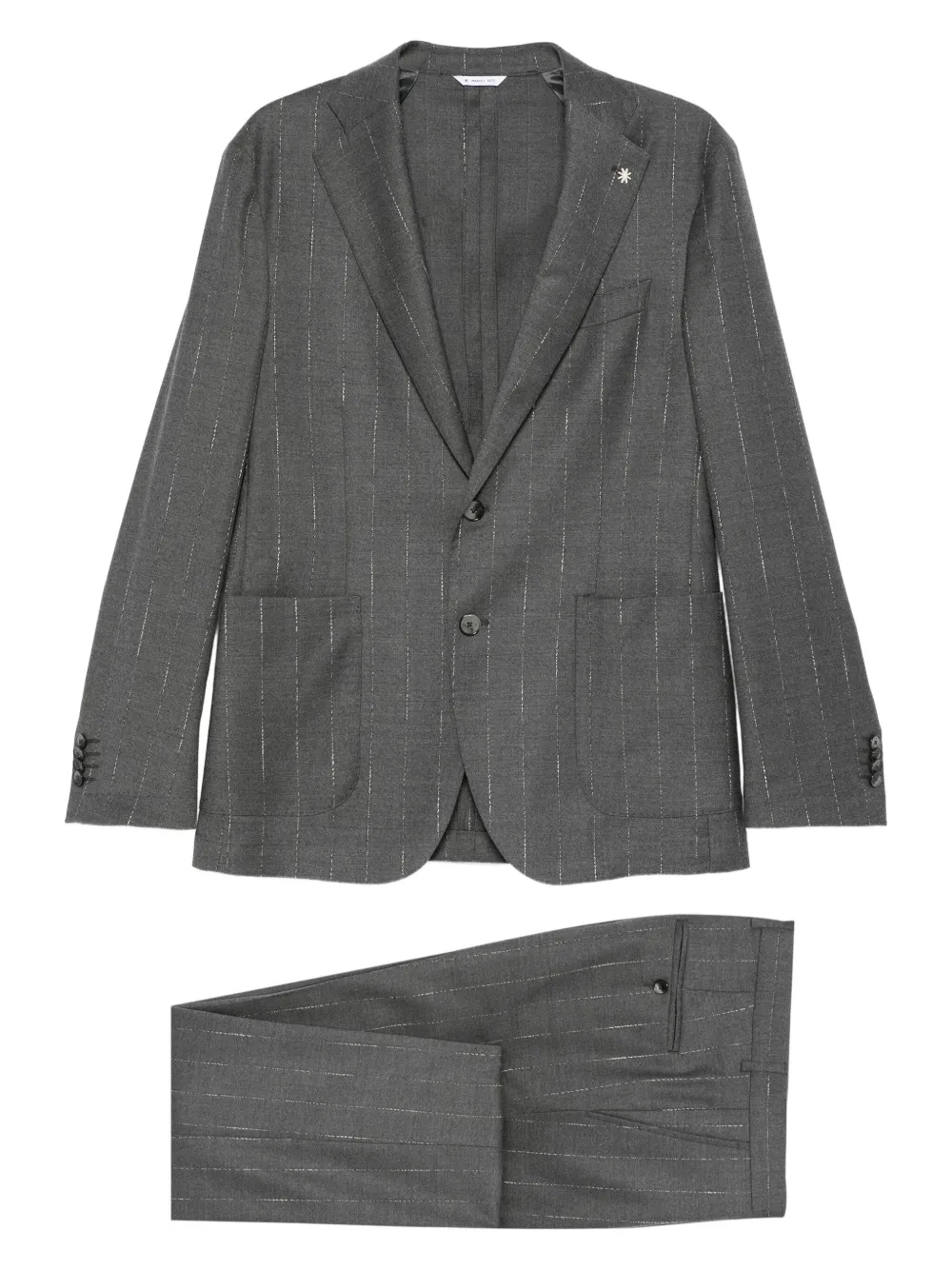Manuel Ritz wool-blend single-breasted suit | Grey | Image 1