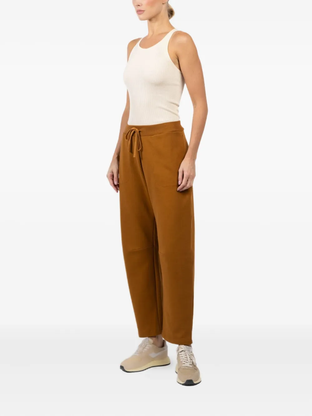 Arlo Mott Drawstring Trousers In Brown