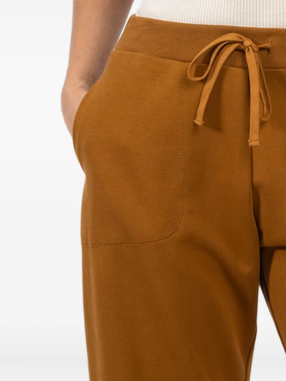 Arlo Mott Drawstring Trousers In Brown