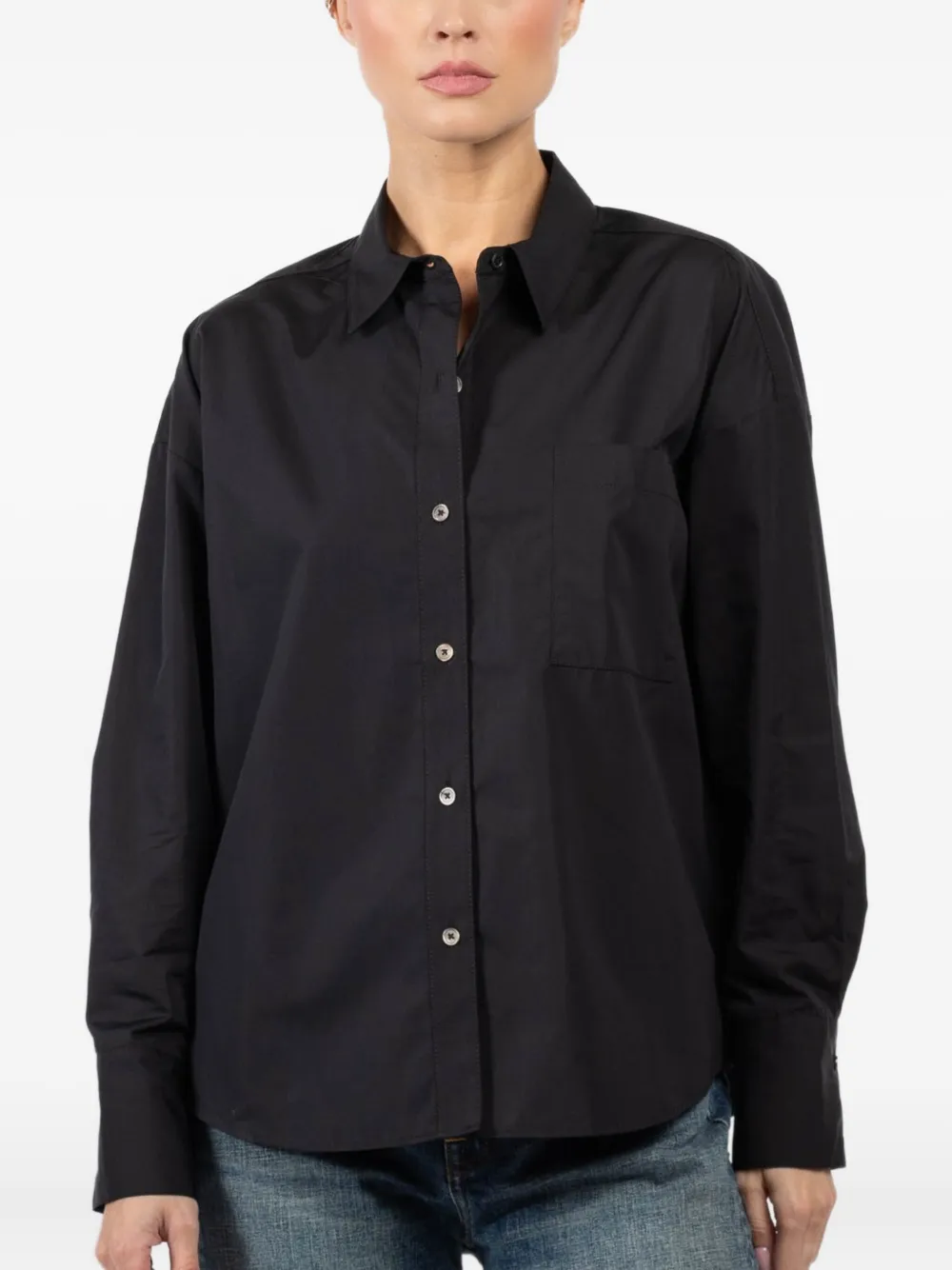 Arlo Mott cotton shirt | Black | Image 1