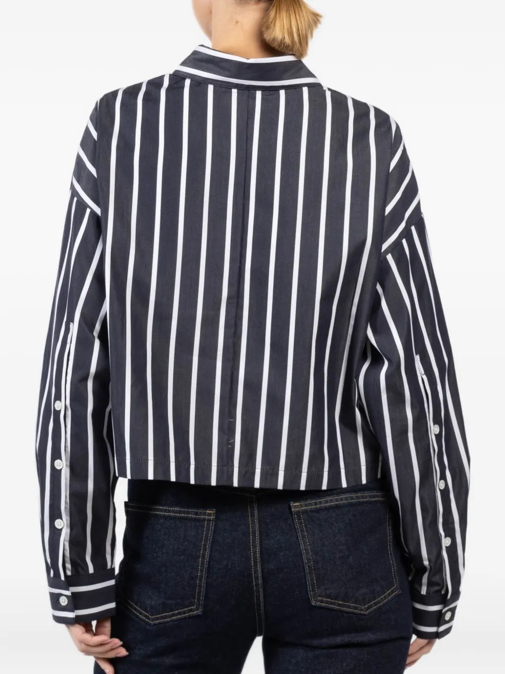 Arlo Mott Striped Shirt In Blue