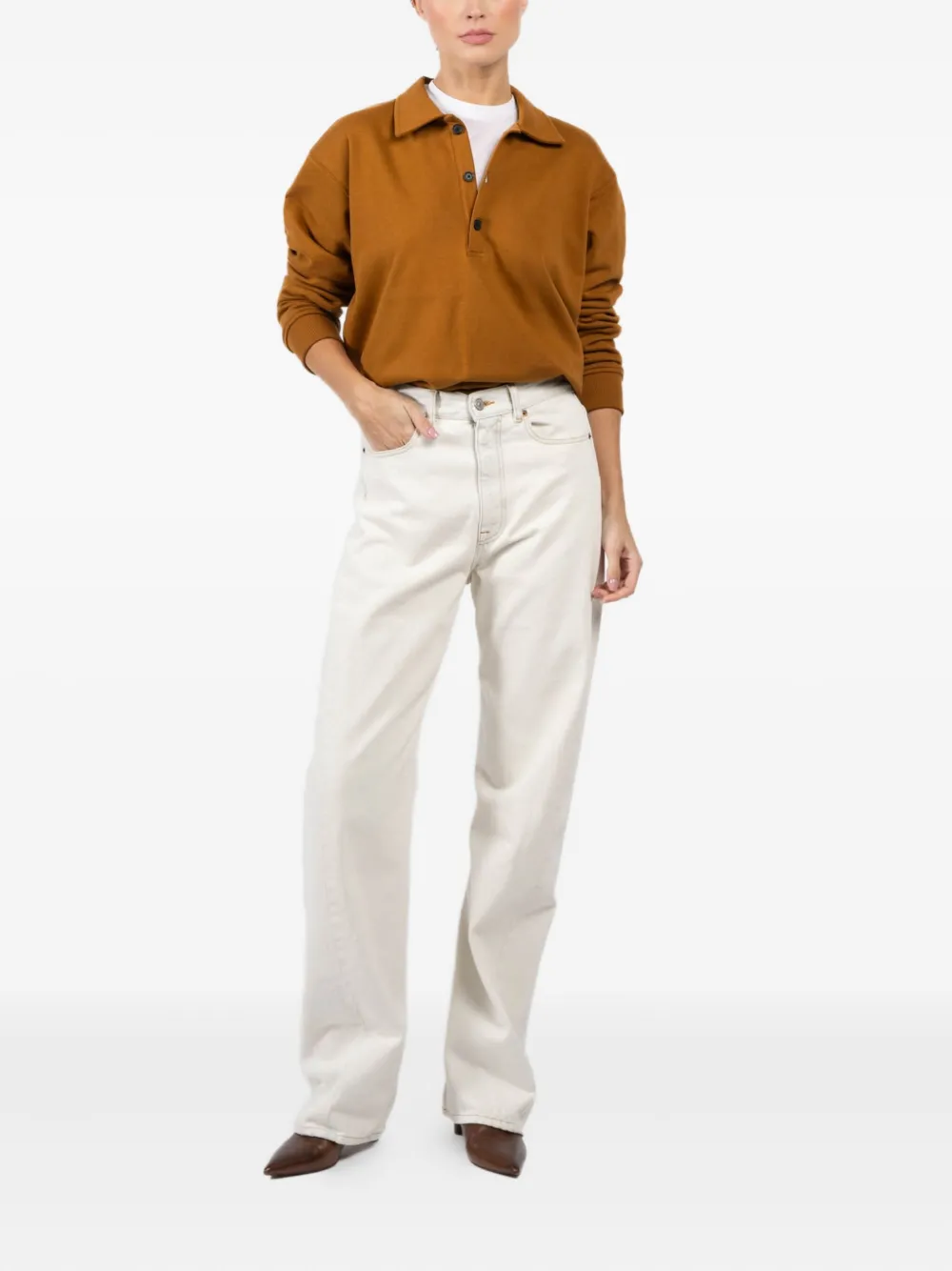 Arlo Mott cotton polo top - Bruin