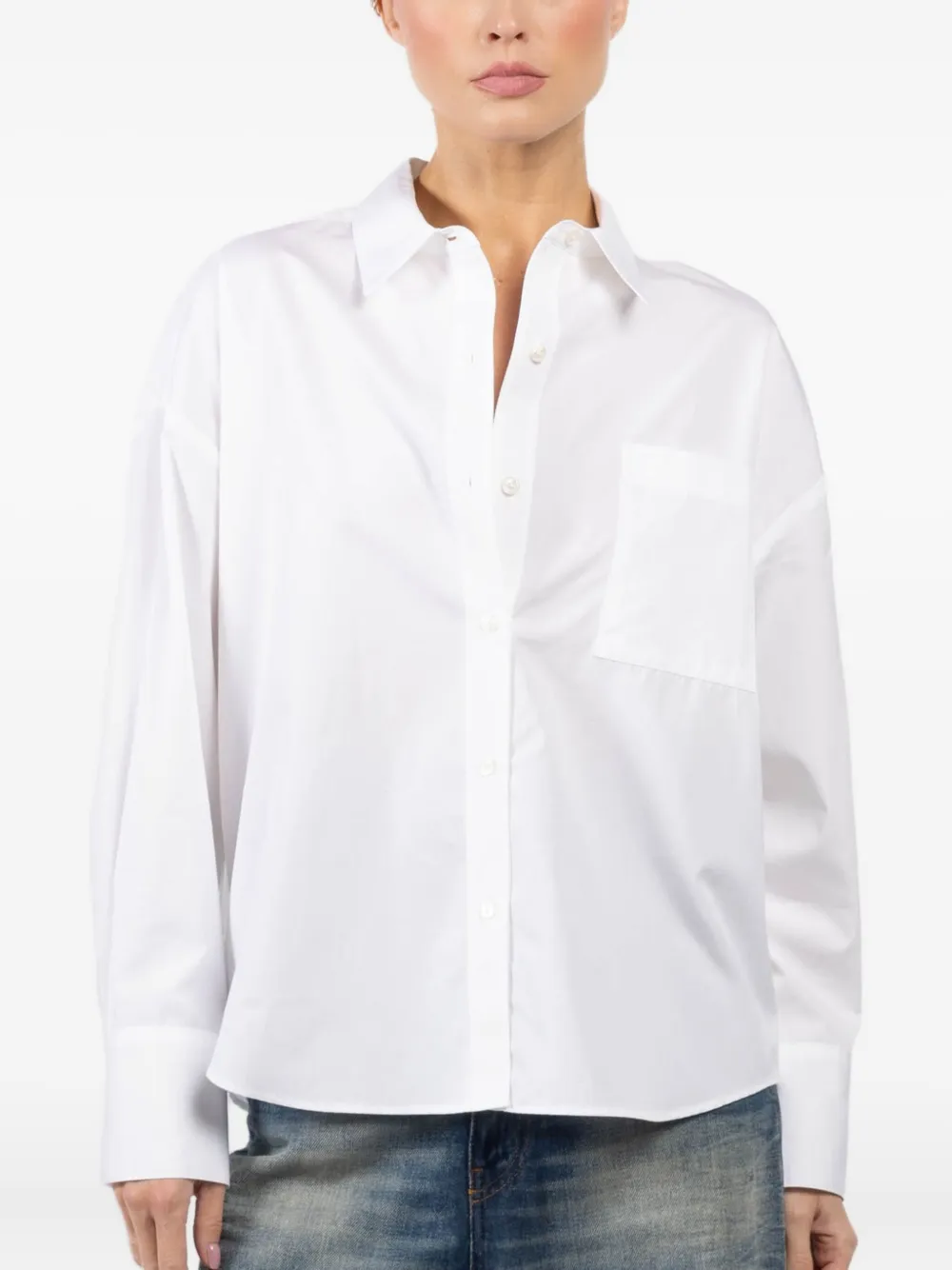 Arlo Mott side-slit shirt | White | Image 1