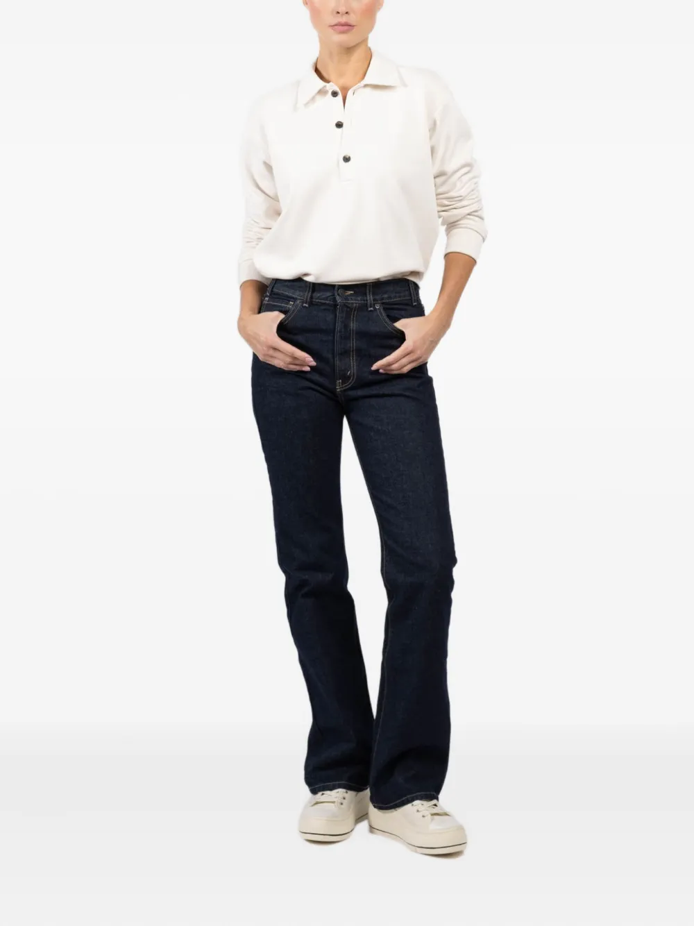 Arlo Mott cotton polo shirt - Wit