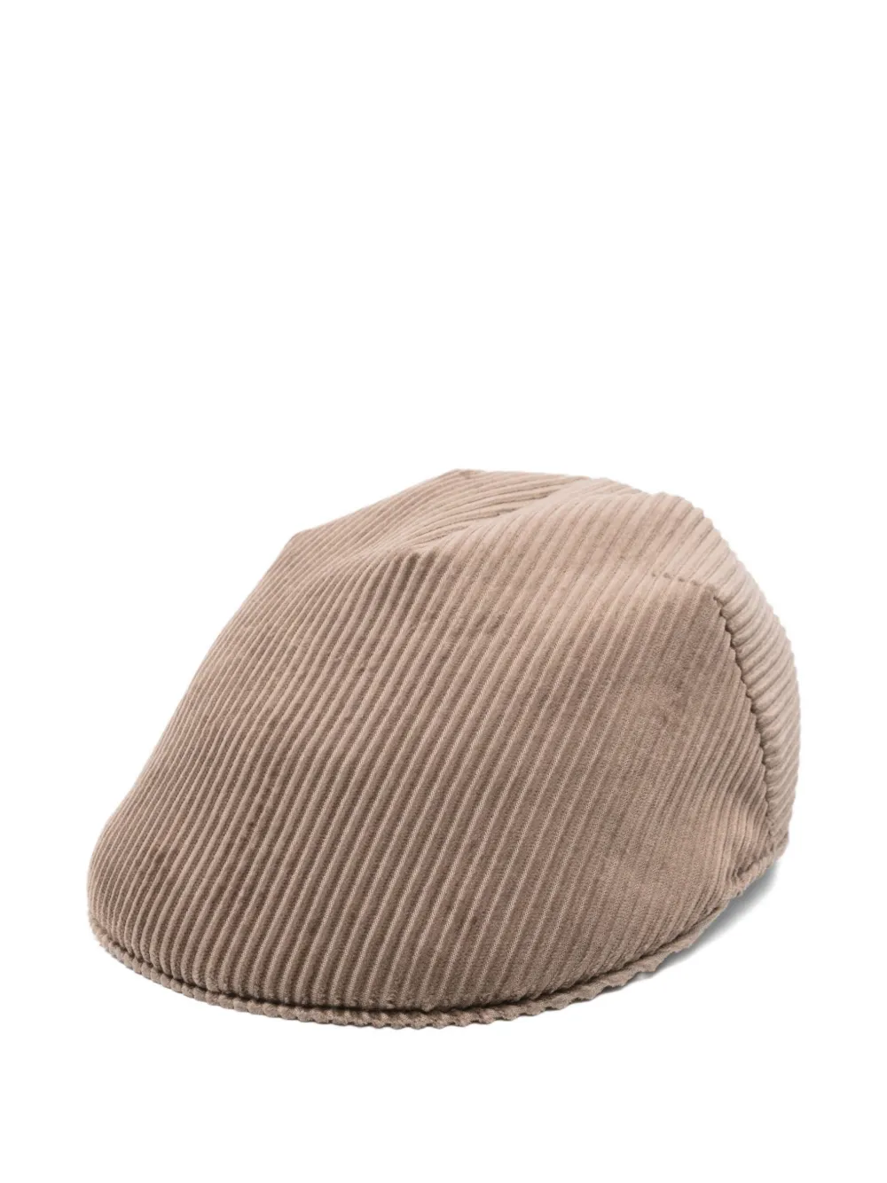 Brunello Cucinelli Corduroy Beret In Brown
