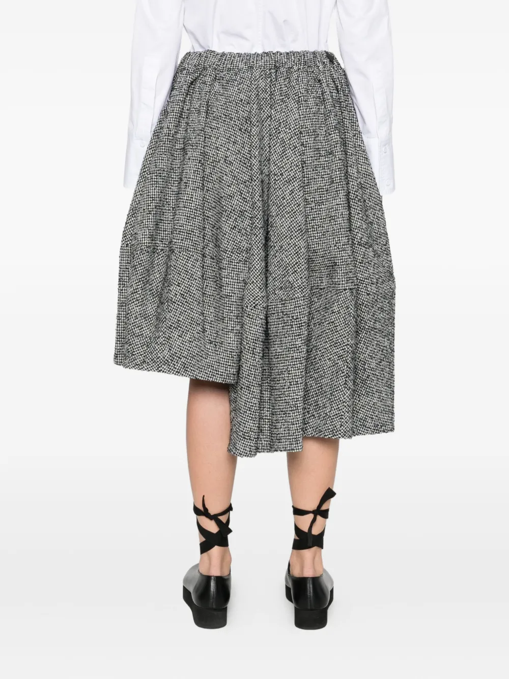 Comme Des Garçons Tiered Mini Skirt In Blue