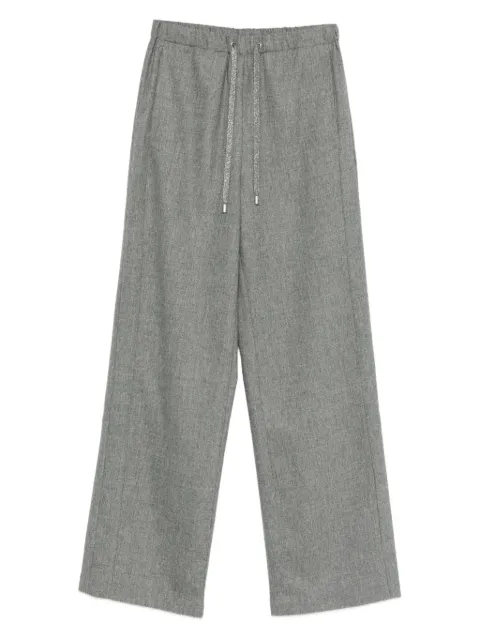 Gran Sasso pantalones con cordones en la pretina