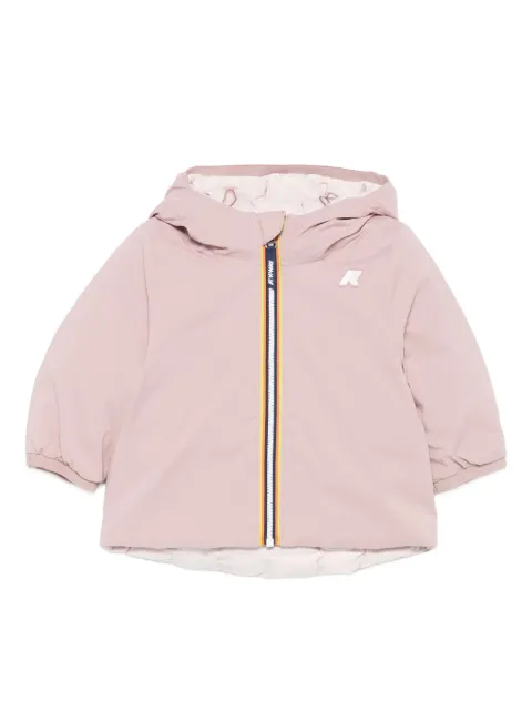 K Way Kids hooded zip-front jacket