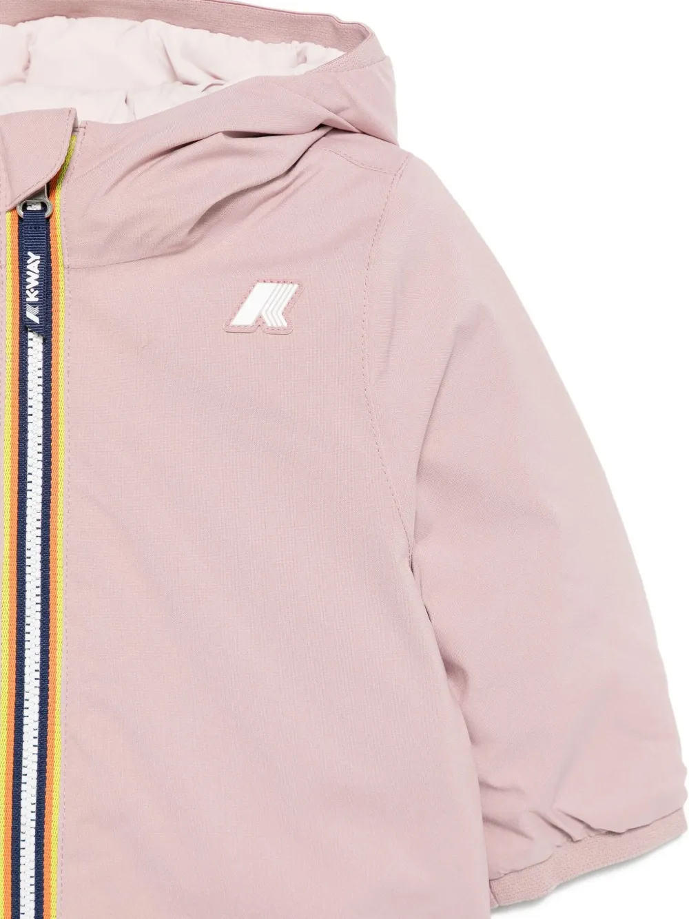 K Way Kids Jack met capuchon Roze