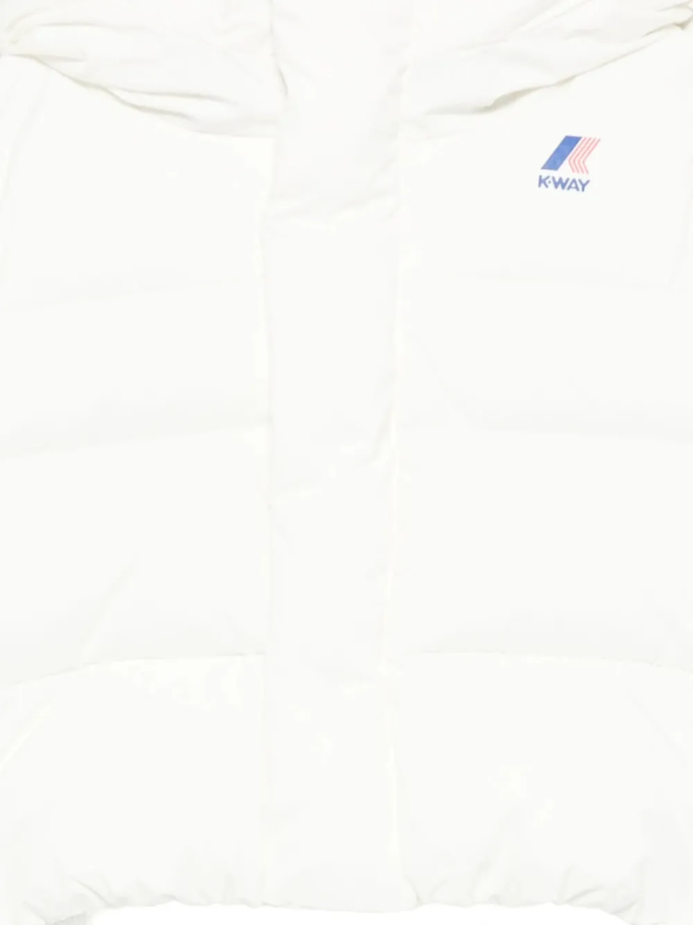 K Way Kids Donsjack met capuchon Wit
