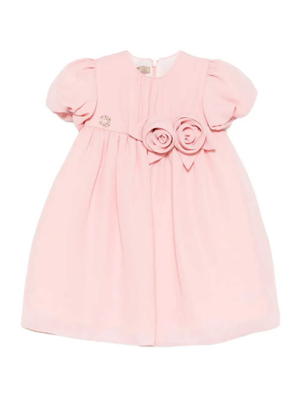 Elie Saab Junior Eyelet-trimmed Ruffled Dress In Pink
