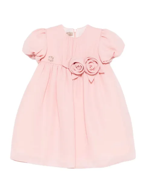 ELIE SAAB JUNIOR eyelet-trimmed ruffled dress