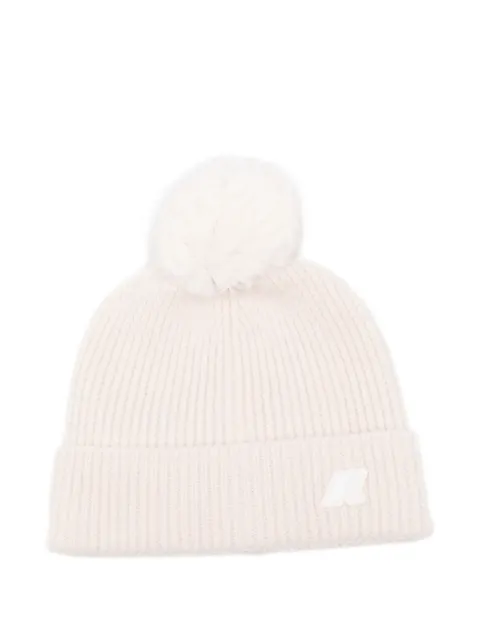 K Way Kids gorro tejido de canalé con pompón