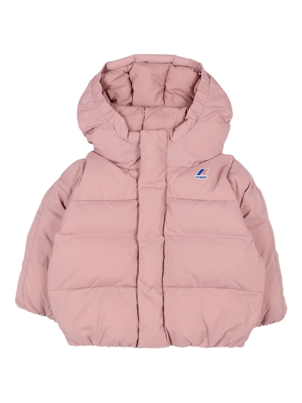 K Way Kids hooded padded jacket | Pink | Image 1