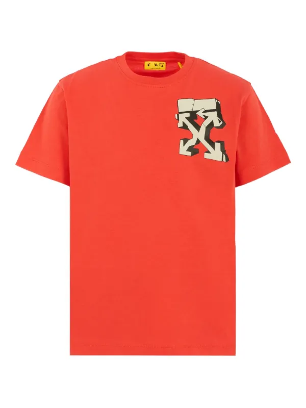 T-shirt White Marlie Youth - Orange, Manches Courtes, 100% Coton, Taille XL (neuf)