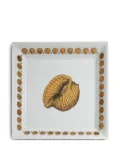 Fornasetti Giro di Conchiglie square tray (20,8cm x 20,8cm) - White