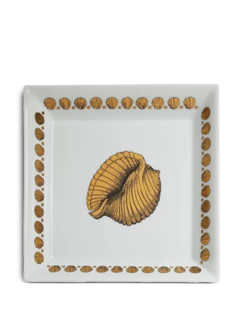 Fornasetti Giro di Conchiglie square tray (20,8cm x 20,8cm)
