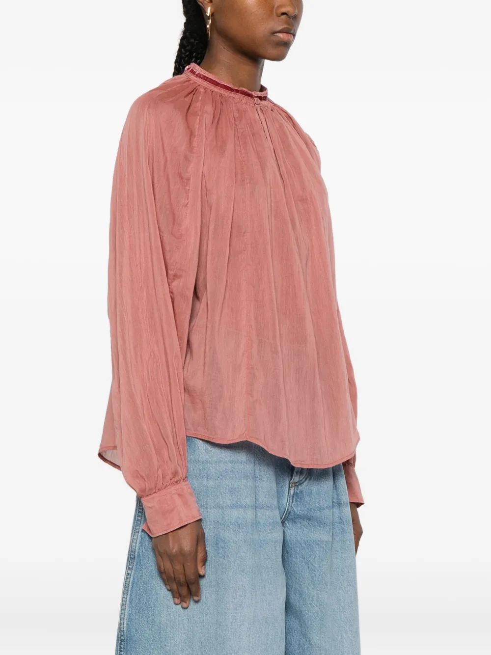 Forte Geplooide top Roze