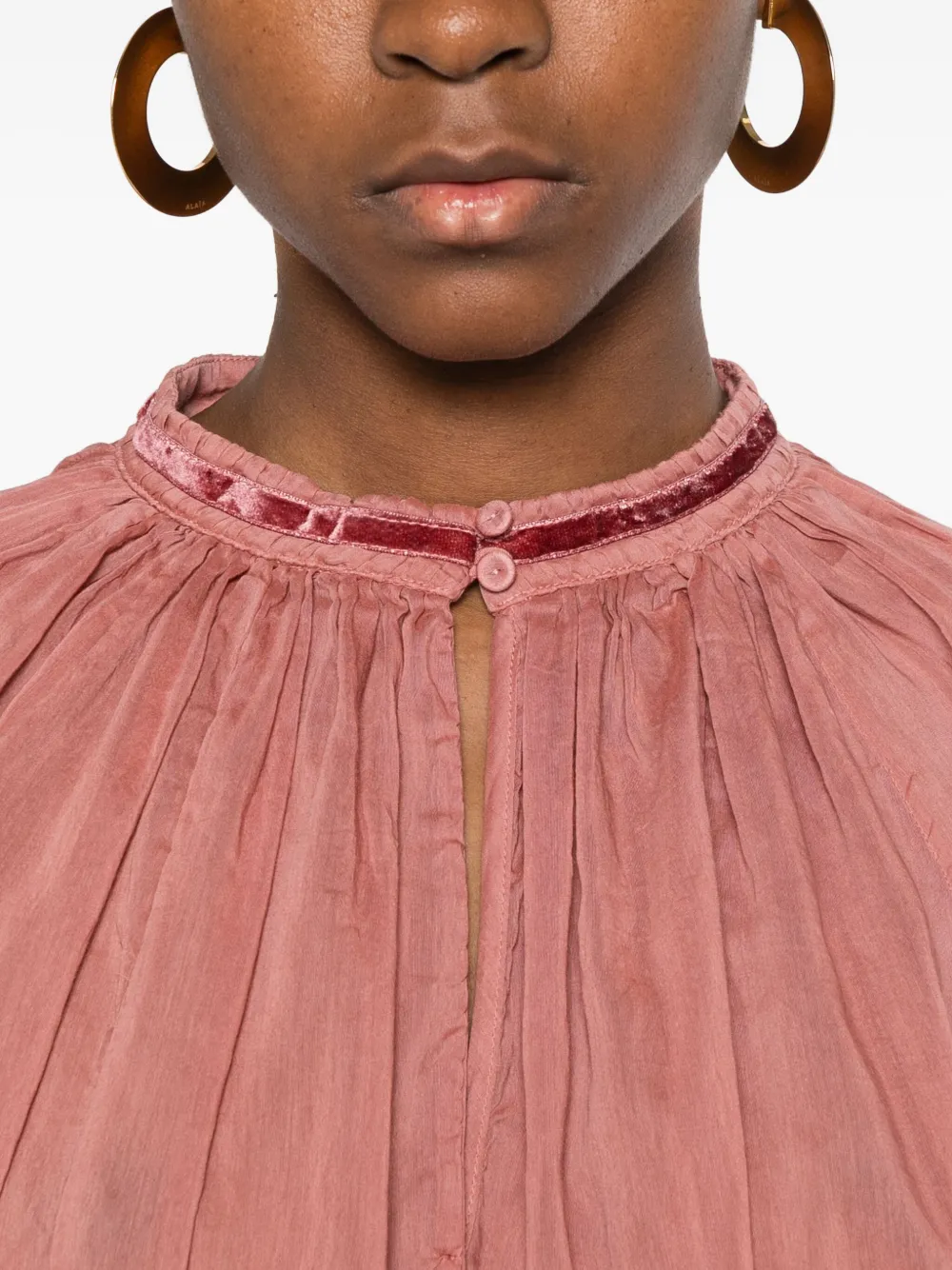 Forte Geplooide top Roze