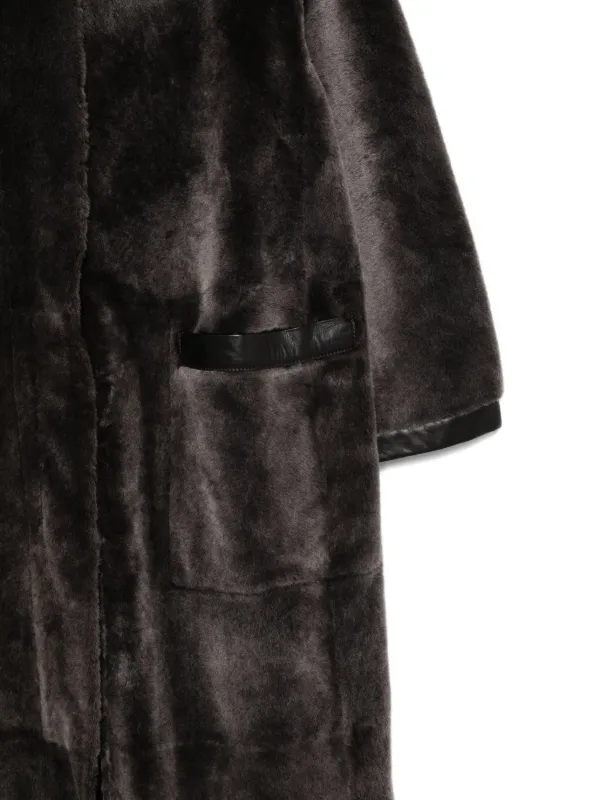 Giorgio Armani Hooded Pocketed Coat | Brown | FARFETCH
